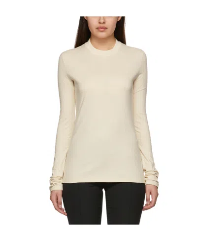 Off-white Diag-print Long-sleeve T-shirt In Nude