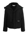Off-white Diag-print Puffer Jacket In Black