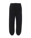 Off-white Diag-embroidered Cotton Track Pants In Black