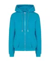 Off-white Diag-print Zip-front Hoodie In Blue