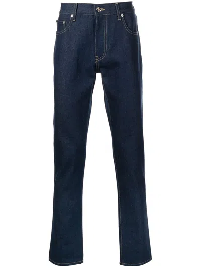Off-white Diag Slim-fit Jeans In 4701 Indigo White
