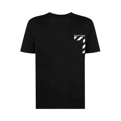 Pre-owned Off-white Diag Slim Short-sleeve Tee 'black/white' | Men's Size S