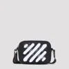 Off-white Black And White Diag Spray Polyamide Camera Bag In Black