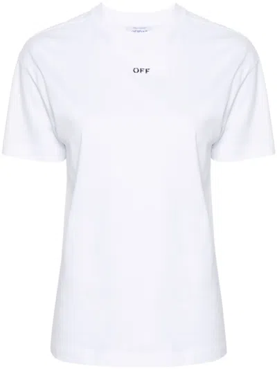 OFF-WHITE DIAG-STRIPE COTTON T-SHIRT