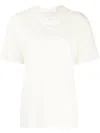 Off-white Diag-stripe Cotton T-shirt In Yellow