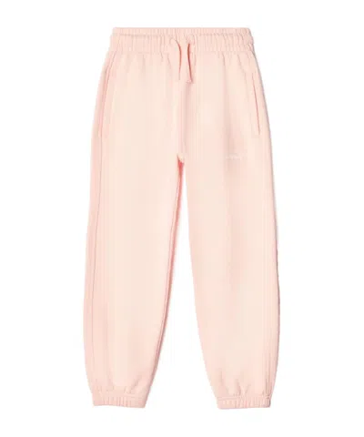 Off-white Diag-stripe Cotton Track Pants In Nude