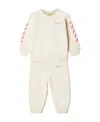 Off-white Diag-stripe Cotton Tracksuit In White