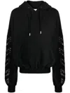 Off-white Diag Stripe-embellished Hoodie In Black