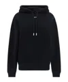 Off-white Off White Logo Cotton Hoodie In Black