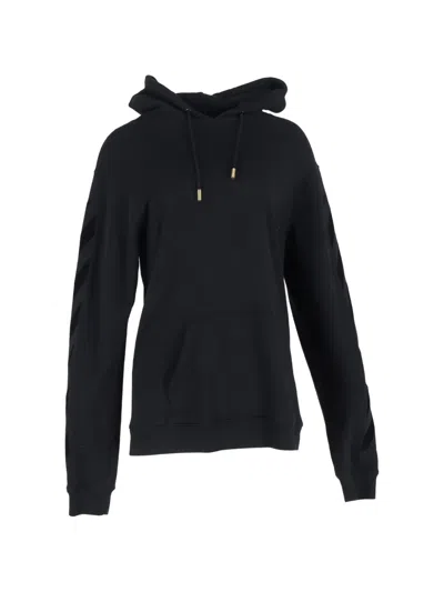Pre-owned Off-white Diag Stripe Hoodie In Black
