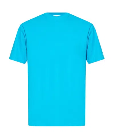 Off-white Diag-stripe Short-sleeved T-shirt In Blue