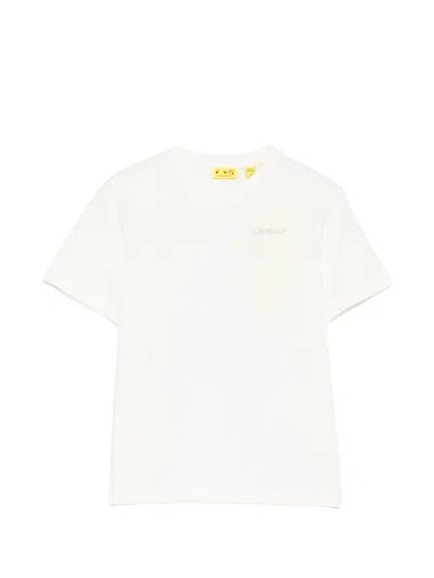 Off-white Kids' Diag-stripe T-shirt In White