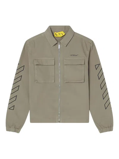 Off-white Kids' Diag-stripes Jacket
