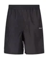Off-white Diagonal Logo Surfer Swim Shorts In Black