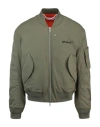 Off-white Padded Nylon Bomber Jacket In Fantasy