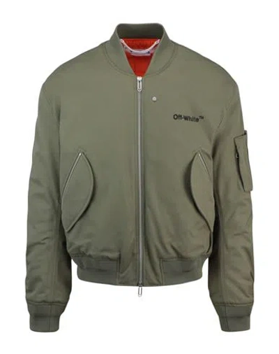 OFF-WHITE OFF-WHITE DIAG TAB BOMBER JACKET MAN JACKET MULTICOLORED SIZE M COTTON