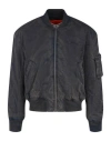 Off-white Diag Tab Vintage Bomber Jacket Man Jacket Blue Size Xl Cotton In Blue