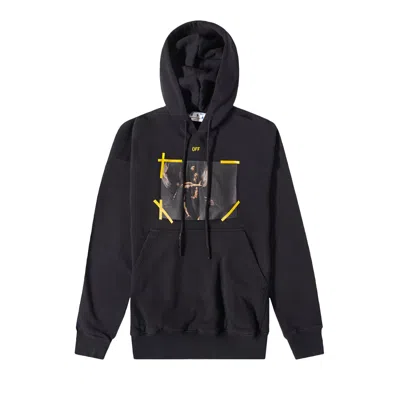 Pre-owned Off-white Diagonal Arrow Caravaggio St Fran Slim Hoodie 'black/white' | Men's Size L