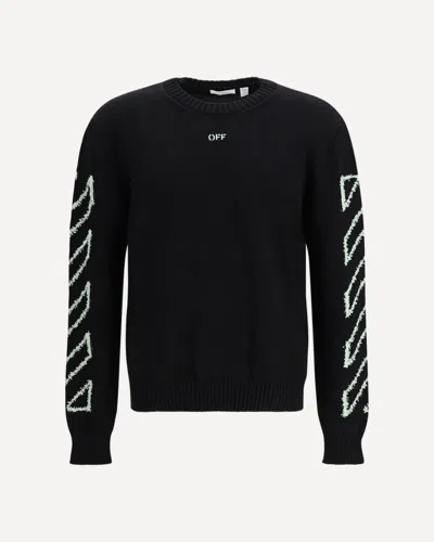 Off-white Sweater Men In Black