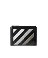 Off-white Diagonal Bifold Zipped Wallet In Black