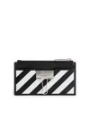 Off-white Diagonal Binder Clip Logo Card Holder