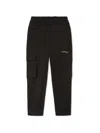 Off-white Loose-fitting Waist Work Trousers In Black