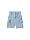 Off-white Bookish Denim Shorts In Blue
