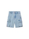 Off-white Bookish Denim Shorts In Blue
