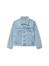 Off-white Diagonal Bookish Denim Jacket In Blue