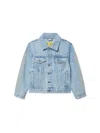 Off-white Diagonal Bookish Denim Jacket In Blue