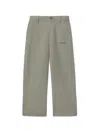 Off-white Diagonal Bookish Worker Pants In Green