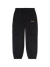 Off-white Diagonal Cargo Logo Pants In Black