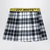 Off-white Diagonal Checked Flannel Skirt In Multi