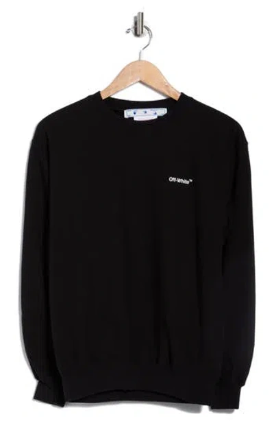 Off-white Diagonal Logo Crewneck Sweatshirt In Multi