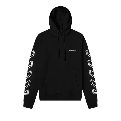 Pre-owned Off-white Diagonal Marker Arrows Hoodie 'black'