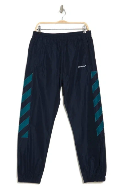 Off-white Diagonal Outline Track Pants In Blue