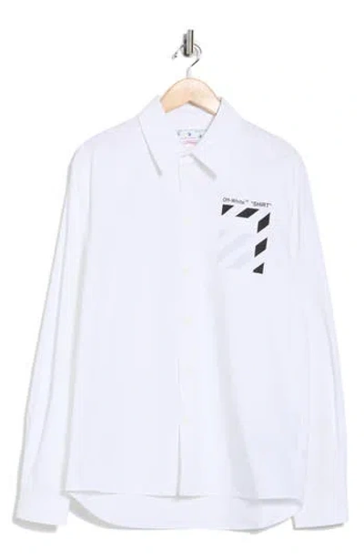 Off-white Diagonal Pocket Button-up Shirt