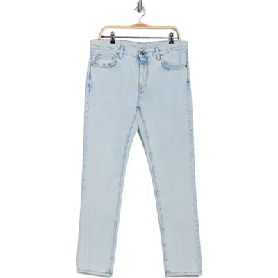 Off-white Diagonal Pocket Skinny Jeans In Blue
