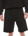 Off-white Diagonal Pocket Sweatshort In Black