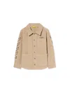 Off-white Diagonal Splat Corduroy Jacket In Brown