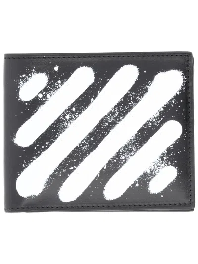 Off-white "diagonal Spray" Wallet