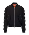 Off-white Diagonal-stripe Bomber Jacket