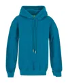 Off-white Diagonal-stripe Drawstring Hoodie In Blue