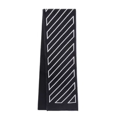 OFF-WHITE OFF-WHITE KIDS ARROW DIAG FINISHED EDGE SCARF