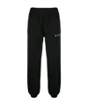 Off-white Wave Outline Diag Slim Sweatpants In Black