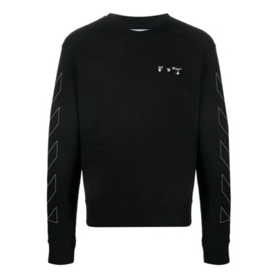 Off-white Diagonal Stripes Logo Pullover Men Black