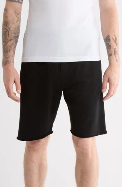 Off-white Diagonal Sweatshorts In Black