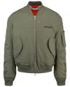 Off-white Padded Nylon Bomber Jacket