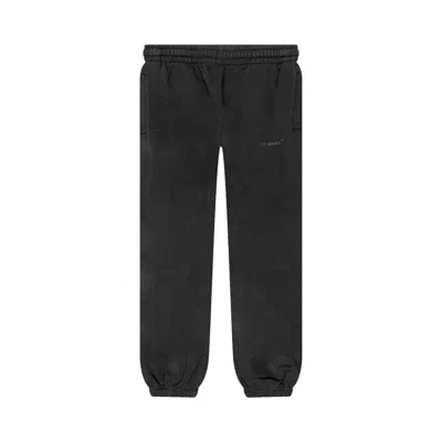 Pre-owned Off-white Diagonal Tab Shorten Sweatpant 'black/black'