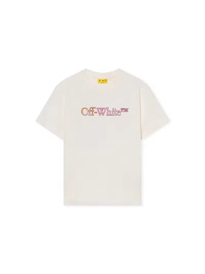Off-white Diagonal Watercolor Logo T-shirt In White